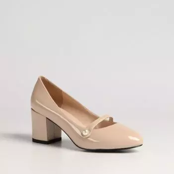 Бежевые кожаные туфли Calipso