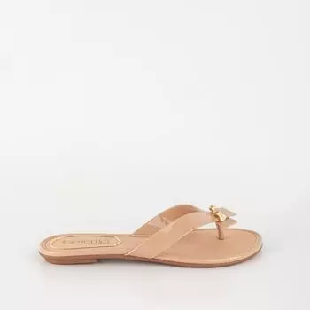 Бежевые лаковые сабо Beira rio