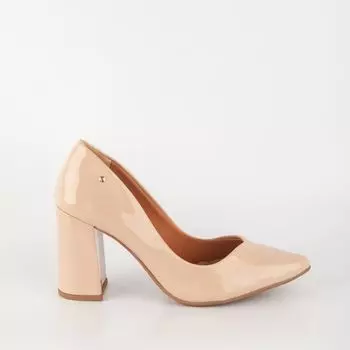 Бежевые лаковые туфли Velvet