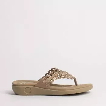 Бежевые сабо из эко-кожи Calipso