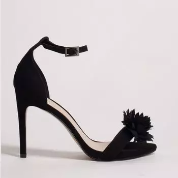 Черные босоножки из искусственного велюра Calipso