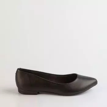 Черные балетки из эко-кожи Beira rio