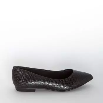 Черные балетки из эко-кожи Beira rio