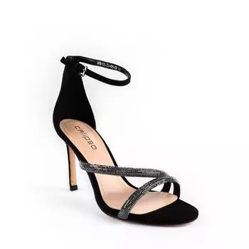 Черные босоножки из искусственного велюра Calipso