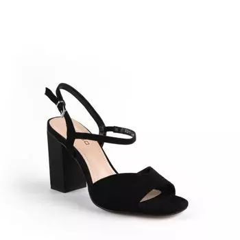 Черные босоножки из искусственного велюра Calipso