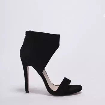 Черные босоножки из искусственного велюра Calipso