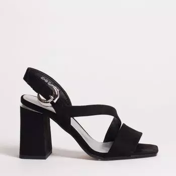 Черные босоножки из искусственного велюра Calipso