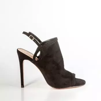 Черные босоножки из искусственного велюра Calipso