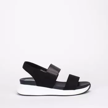 Черные босоножки из искусственного велюра Calipso