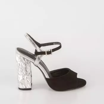 Черные босоножки из искусственного велюра Calipso