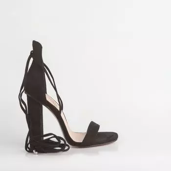 Черные босоножки из искусственного велюра Calipso