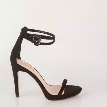 Черные босоножки из искусственного велюра Calipso