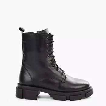 Черные кожаные ботинки Calipso