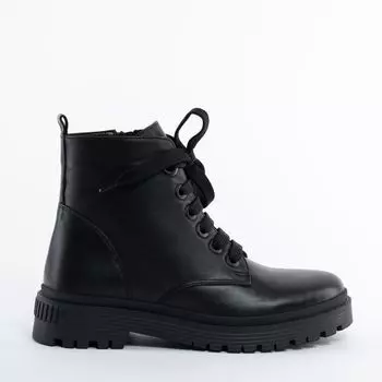 Черные кожаные ботинки Calipso