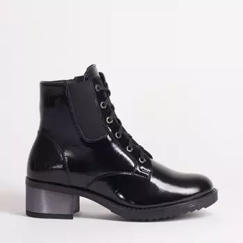 Черные кожаные ботинки Calipso