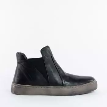 Черные кожаные ботинки Calipso