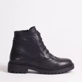 Черные кожаные ботинки Calipso