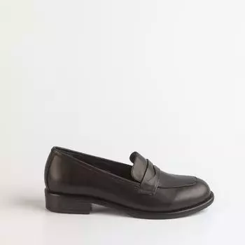 Черные кожаные лоферы Calipso