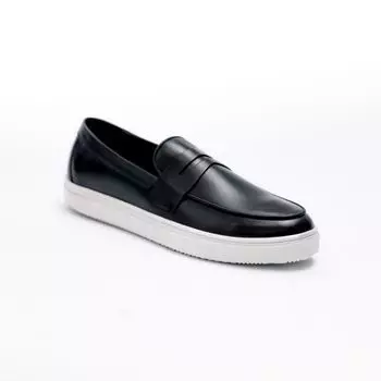 Черные кожаные мокасины Calipso