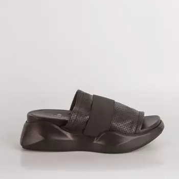 Черные кожаные сабо Calipso