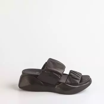 Черные кожаные сабо Calipso