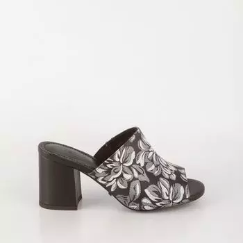 Черные кожаные сабо Calipso