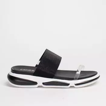 Черные кожаные сабо Calipso