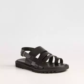 Черные кожаные сандалии Calipso