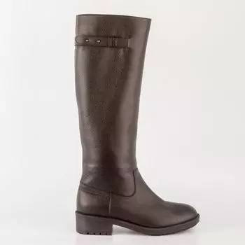 Черные кожаные сапоги Calipso