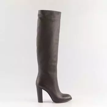 Черные кожаные сапоги Calipso