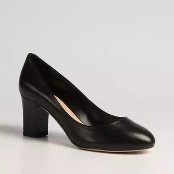 Черные кожаные туфли Calipso