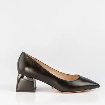 Черные кожаные туфли Calipso