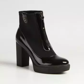 Черные лаковые ботильоны Calipso
