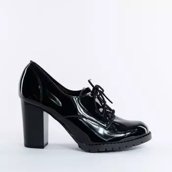 Черные лаковые полуботинки Beira rio