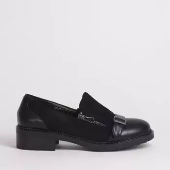 Черные полуботинки из эко-кожи Calipso