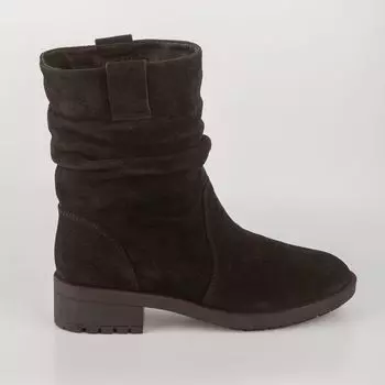 Черные полусапоги из спилка Calipso