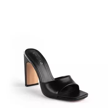 Черные сабо из эко-кожи Calipso
