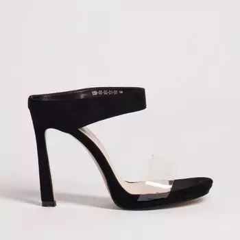 Черные сабо из искусственного велюра Calipso