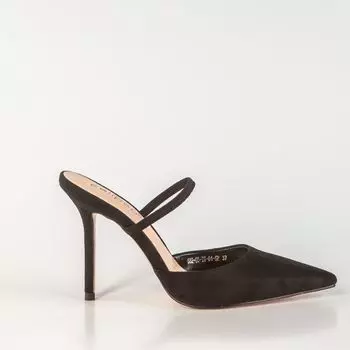 Черные сабо из искусственного велюра Calipso