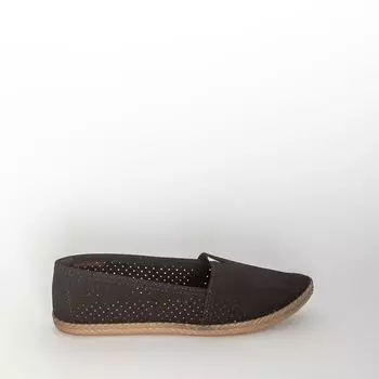 Черные слипоны из искусственного нубука Calipso