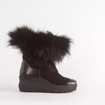 Черные текстильные полусапоги Calipso