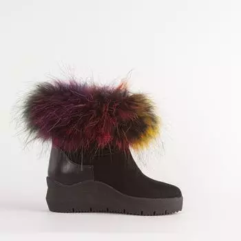 Черные текстильные полусапоги Calipso