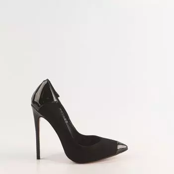 Черные туфли из искусственного велюра Calipso