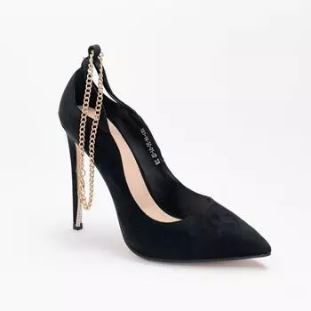Черные туфли из искусственного велюра Calipso
