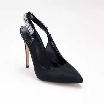 Черные туфли из искусственного велюра Calipso