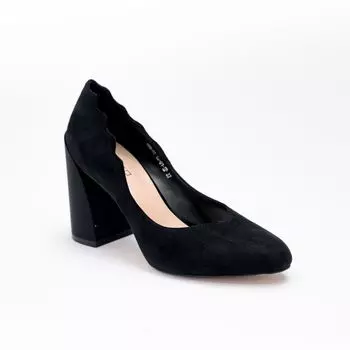 Черные туфли из искусственного велюра Calipso