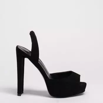 Черные туфли из искусственного велюра Calipso