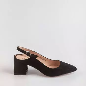 Черные туфли из искусственного велюра Calipso