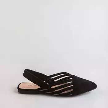 Черные туфли из искусственного велюра Calipso