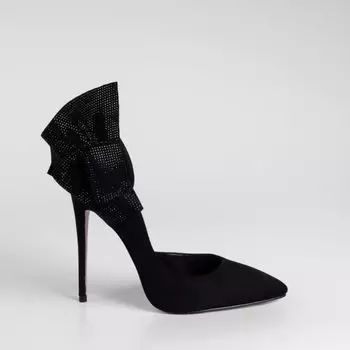 Черные туфли из искусственного велюра Calipso